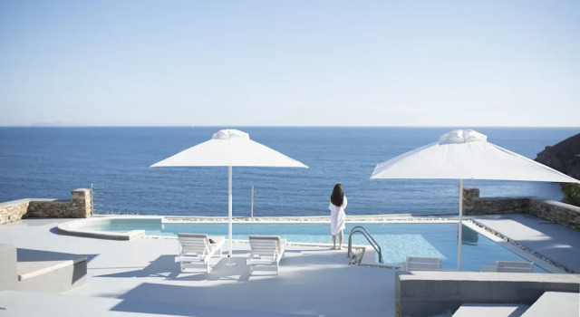 Вилла с 2 комнатами с балконом Athina Ios Villa