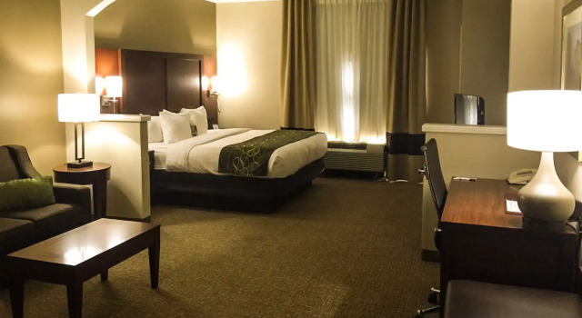Двухместный люкс c 1 комнатой Comfort Suites Johnson City near University