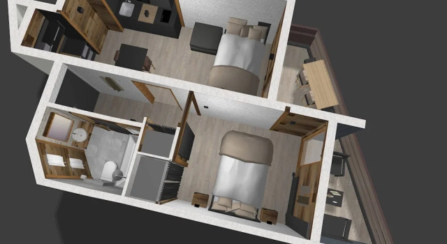 Les Cerfs - Appartement & Studio - ANZERE, Prenota Appartamento Hotel a Canton Vallese con parcheggio, Parcheggio