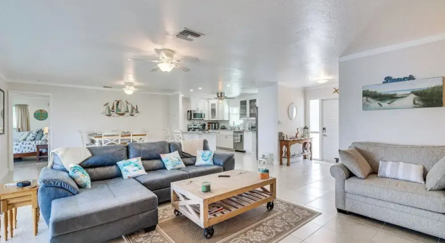 2 Mi to Bunche Beach, Waterfront Fort Myers Home