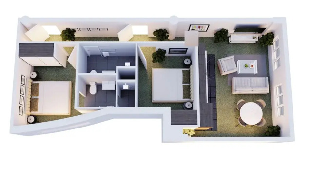 Апартаменты с 2 комнатами Punthill Tuggeranong