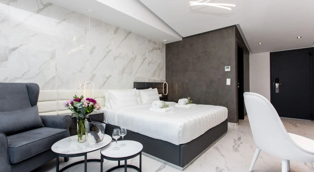 Двухместный номер Deluxe с видом на море Crystal villas & suites