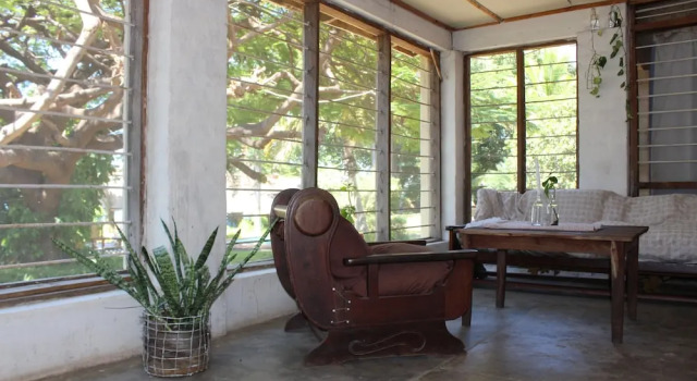 Кровать в общем номере Nkhudzi Beach Lodge