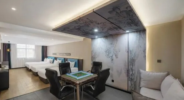 Кровать в общем номере Ningling Nanguo Shanshui Hotel (County Government Branch)