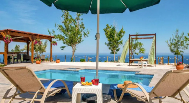 Villa Villa Paradiso Sunset Private Pool Walk to Beach Sea Views A C Wifi - 3072