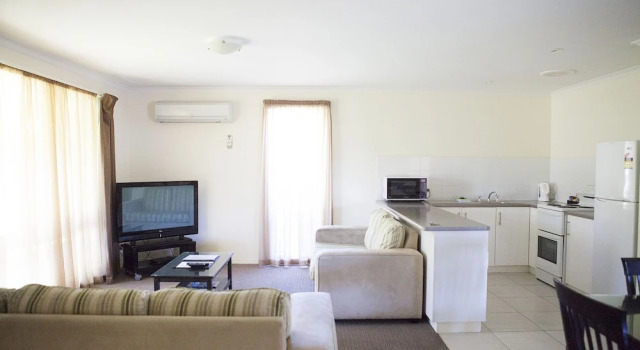 2 soveværelser i standard- værelse Echuca Moama Holiday Villas