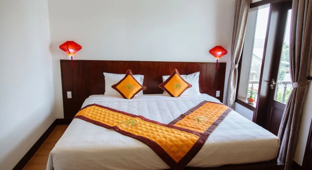 Номер Superior с балконом и с видом на сад Hoi An Golden Rice Villa