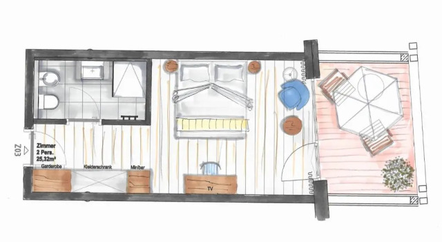 Двухместный номер Standard Residence Sägemühle