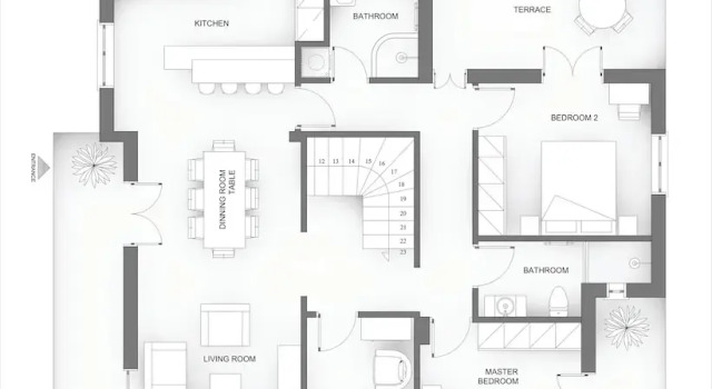 Апартаменты с 3 комнатами с балконом The Mansion - Kalamata Mediterranean Villas