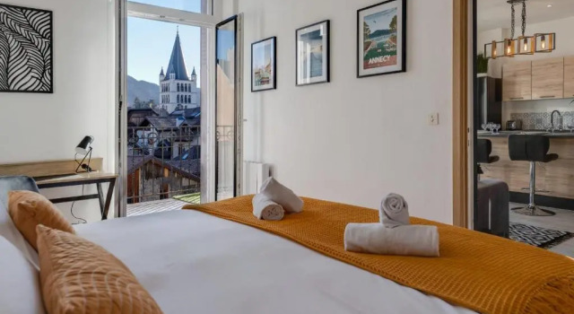 Le Balcon Annécien 4 - rooftop view for 2-4 people with, Забронировать Апартаменты/квартира Анси Озеро Анси
