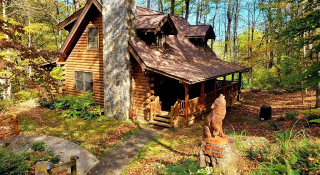 Коттедж Red Wolf Cabin in Maggie Valley