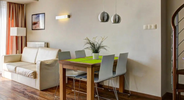 Апартаменты Дуплекс с балконом и с видом на море Marina Jastarnia Apartamenty w budynku z Basenem