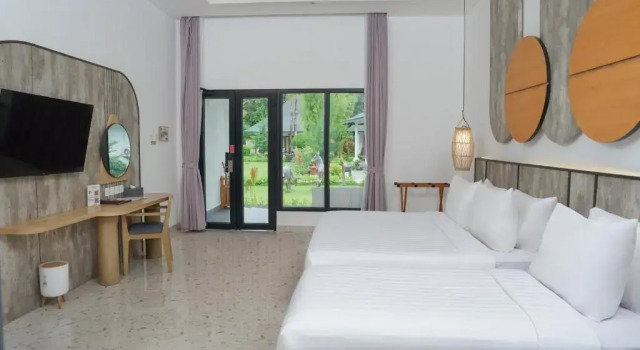Трёхместный номер Deluxe с видом на сад Jambuluwuk Oceano Gili Trawangan