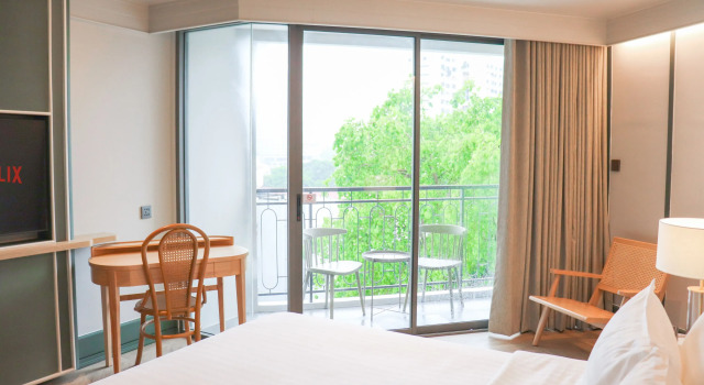 Двухместный номер Superior с балконом и с видом на город The Quarter Chaophraya by UHG - Riverfront Hotel, Walk to ICONSIAM