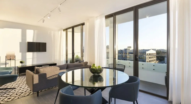 Апартаменты с 2 комнатами с балконом Botanik Apartment Hotel