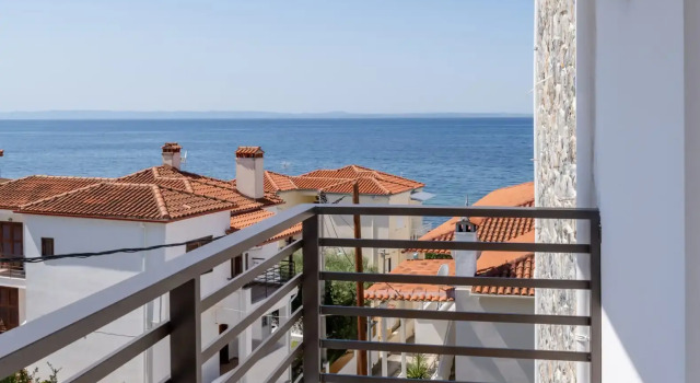 Двухместный номер Deluxe с балконом и с видом на море Aiora Suites