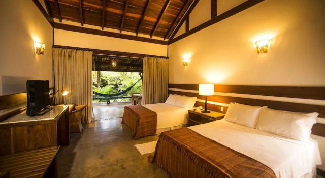 Бунгало с балконом и с видом на сад Bupitanga Hotel