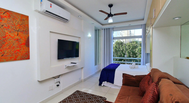 Rio Spot Homes Flat C036A, Забронировать Отель Отели Рио-де-Жанейро с бассейном, рядом с Торговый центр Rio Sul, Бассейн