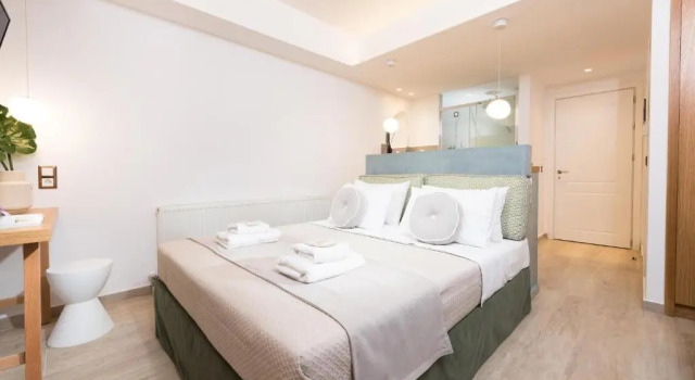 Трёхместный номер Deluxe с видом на море Hotel Villa Natassa