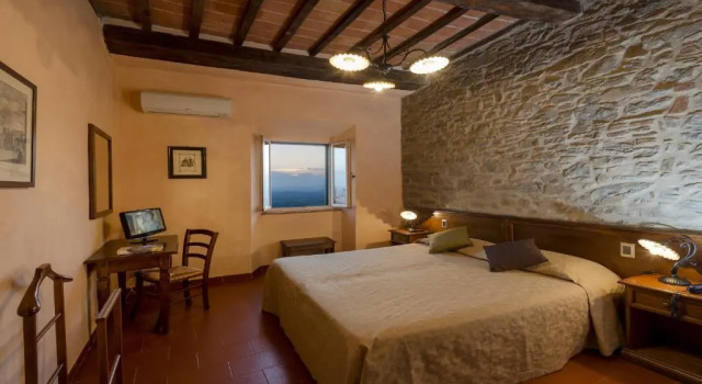 Двухместный номер Superior с красивым видом из окна Hotel Italia Cortona