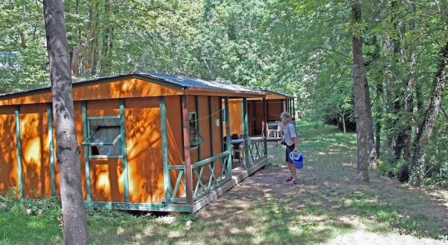 Шале с видом на горы Camping le PTit Bonheur