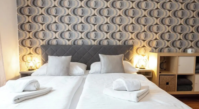 Апартаменты c 1 комнатой с видом на бассейн Hotel Garni Pod Skalkou