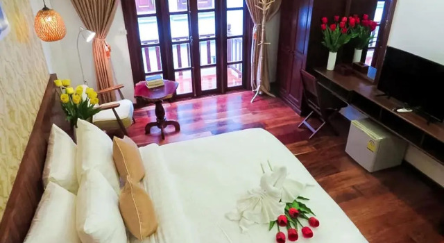 Двухместный номер Deluxe с балконом Luang Prabang Mekong Charm River View