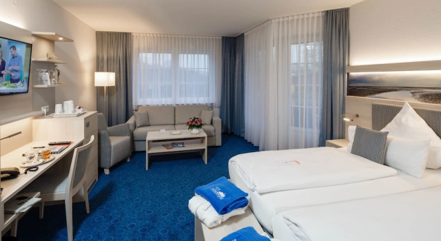 Студия с балконом Hotel Seeschwalbe