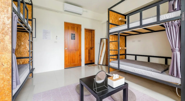 Кровать в общем номере (женский номер) Stay in Jialeshuei
