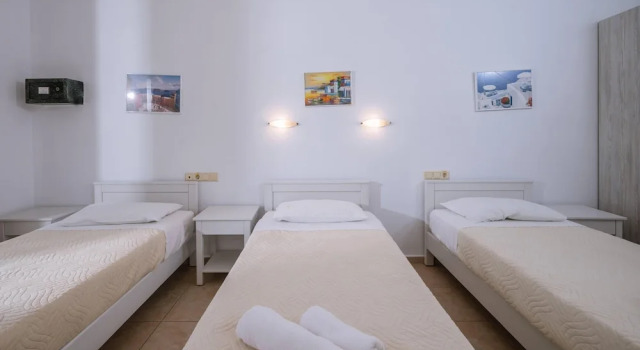 Трёхместная студия Standard с балконом Dionysos Apartments & Studios