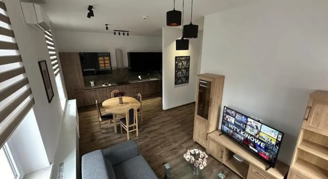 Апартаменты Comfort c 1 комнатой с балконом и с видом на реку Nysa River Apartments Zgorzelec