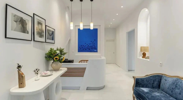 BlueArt Suites, Забронировать Апарт-отель Апарт-отели острова Наксоса, рядом с Церковь Панагии Миртидиотисса, Апарт-отель