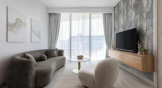 Waves - Urban Chic 1BR Apt With Maid, Забронировать Апартаменты/квартира Дубай Эмират Дубай, рядом с Meaisem City Centre