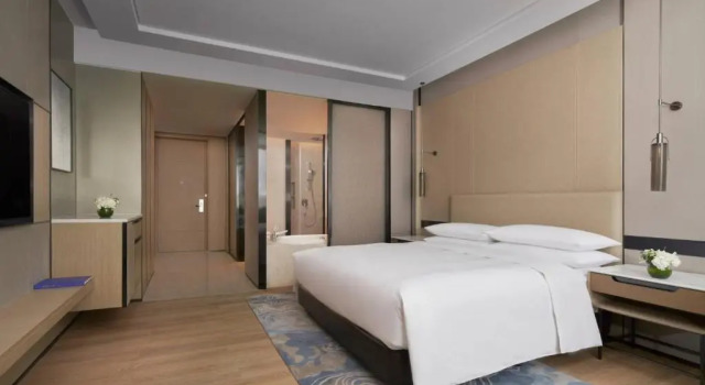 Двухместный номер Deluxe с видом на залив Отель Fuzhou Marriott Hotel Riverside