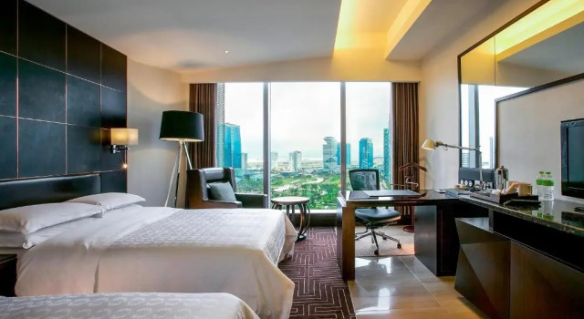 Четырёхместный номер Standard с видом на парк Sheraton Grand Incheon Hotel