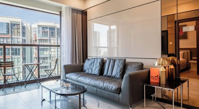 Клубный люкс Presidential с 2 комнатами с видом на город Metropole Thu Thiem Condo Apartment