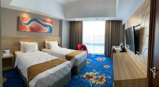 Deluxe Twin room Hotel Horison Ultima Kertajati Majalengka