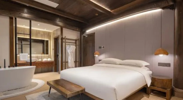 Люкс с видом на сад Floral Lux Hotel· Hengdian Xindi Hotel(Film and Television City Qinwang Palace Dream Valley Branch)