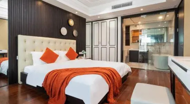 Люкс Grand Haitian Shengyan International Yacht Harbor Holiday Apartment