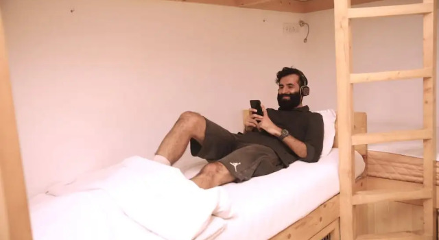 Кровать в общем номере Цокольный этаж Nap Manor Hostels