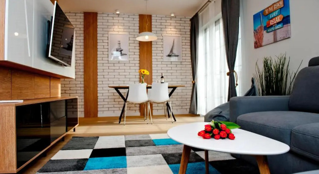 Апартаменты c 1 комнатой с балконом Willa Haven BlueApart Jastarnia