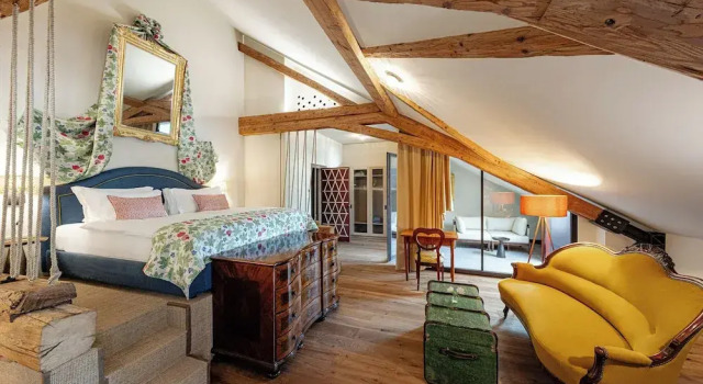 Люкс Superior с балконом и с видом на внутренний двор Castel Sallegg Suites Adults only