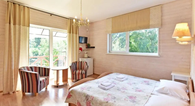 Двухместный номер Standard с видом на сад Green Gile Villa in Druskininkai Center