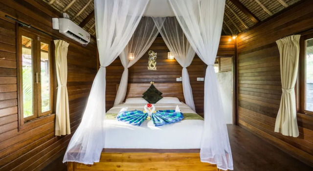 Бунгало с балконом и с видом на океан Laguna Reef Huts