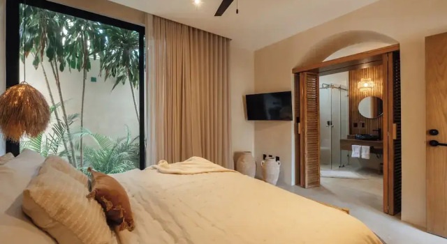 Luxusní Vila 3 pokoje s balkonem a a výhledem na bazén Satori Tulum