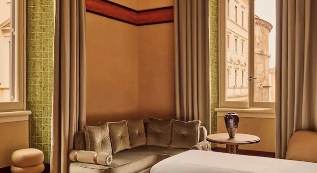 Deluxe Double room with Minerva Square view Grand Hotel De La Minerve