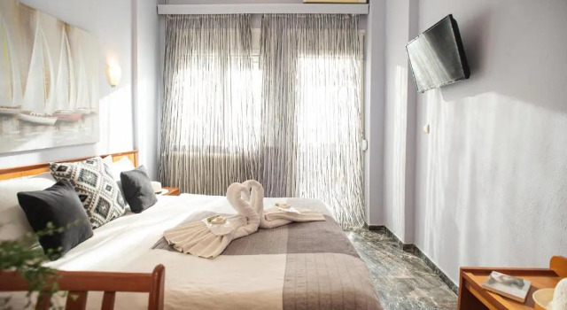 Двухместный номер с балконом и с видом на море Hotel Pithari