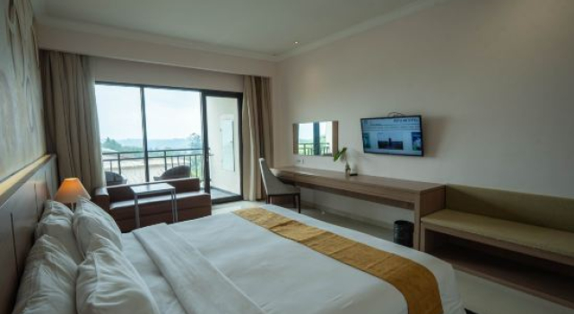 Camera Deluxe con vista sulla piscina The Green Peak, ARTOTEL Curated