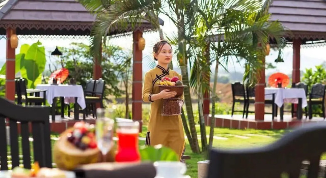Sansan Resort, Забронировать Курортный отель Отели Вьентьяна с завтраком, Завтраки