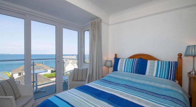 Standard Kahden hengen huone parvekkeella merinäköala Seaview